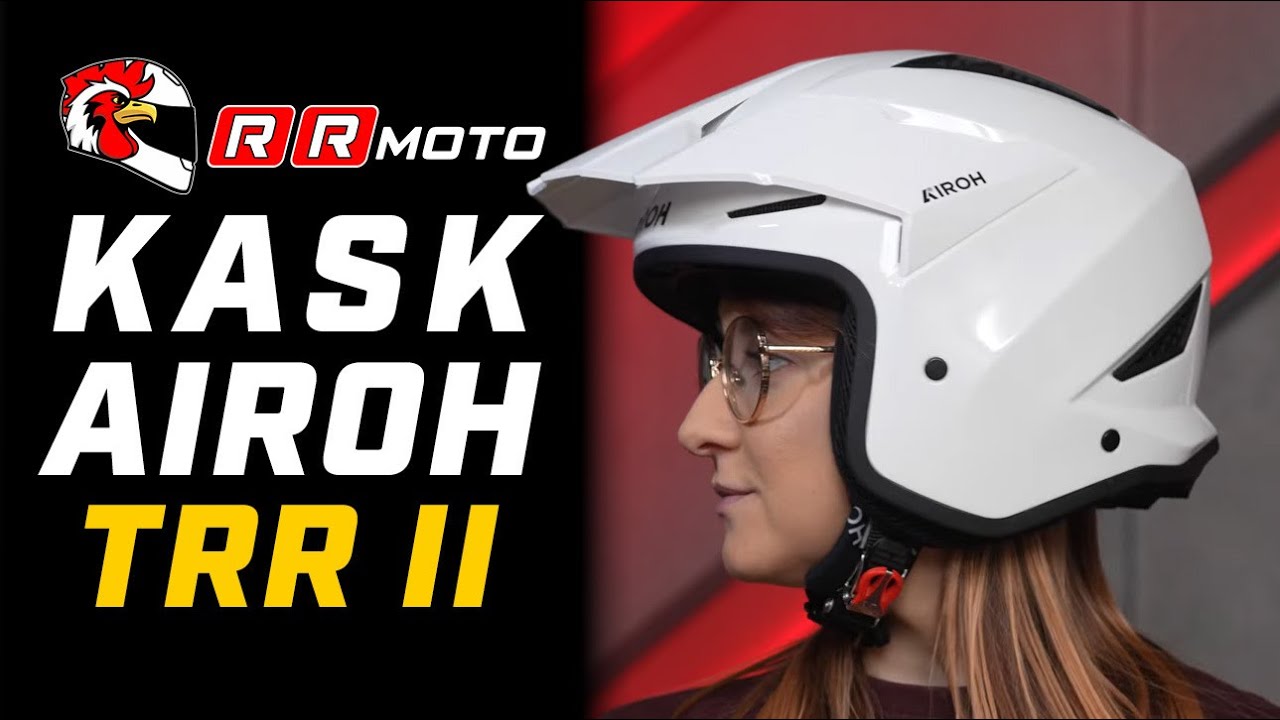 AIROH TRR II - lekkość i zaawansowana skorupa - motocyklowy kask trialowy