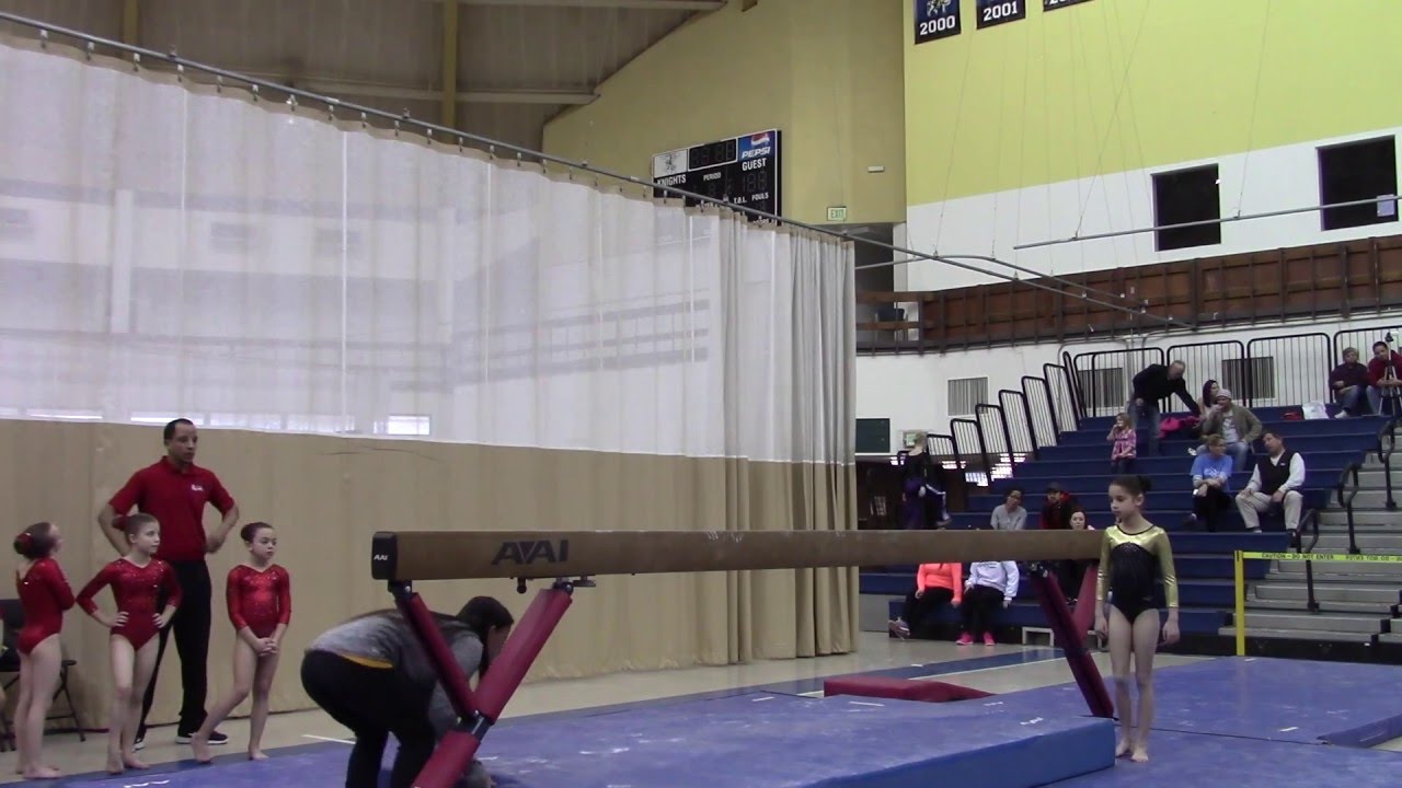 Level 5 Gymnastics - Beam 1: BCG Valentine Invitational - Session 7