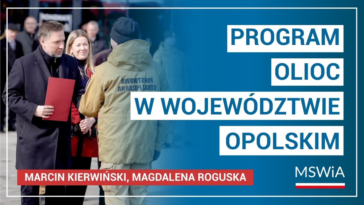 Briefing prasowy ministra Marcina Kierwińskiego nt. inwestycji z Programu OLiOC w woj. opolskim