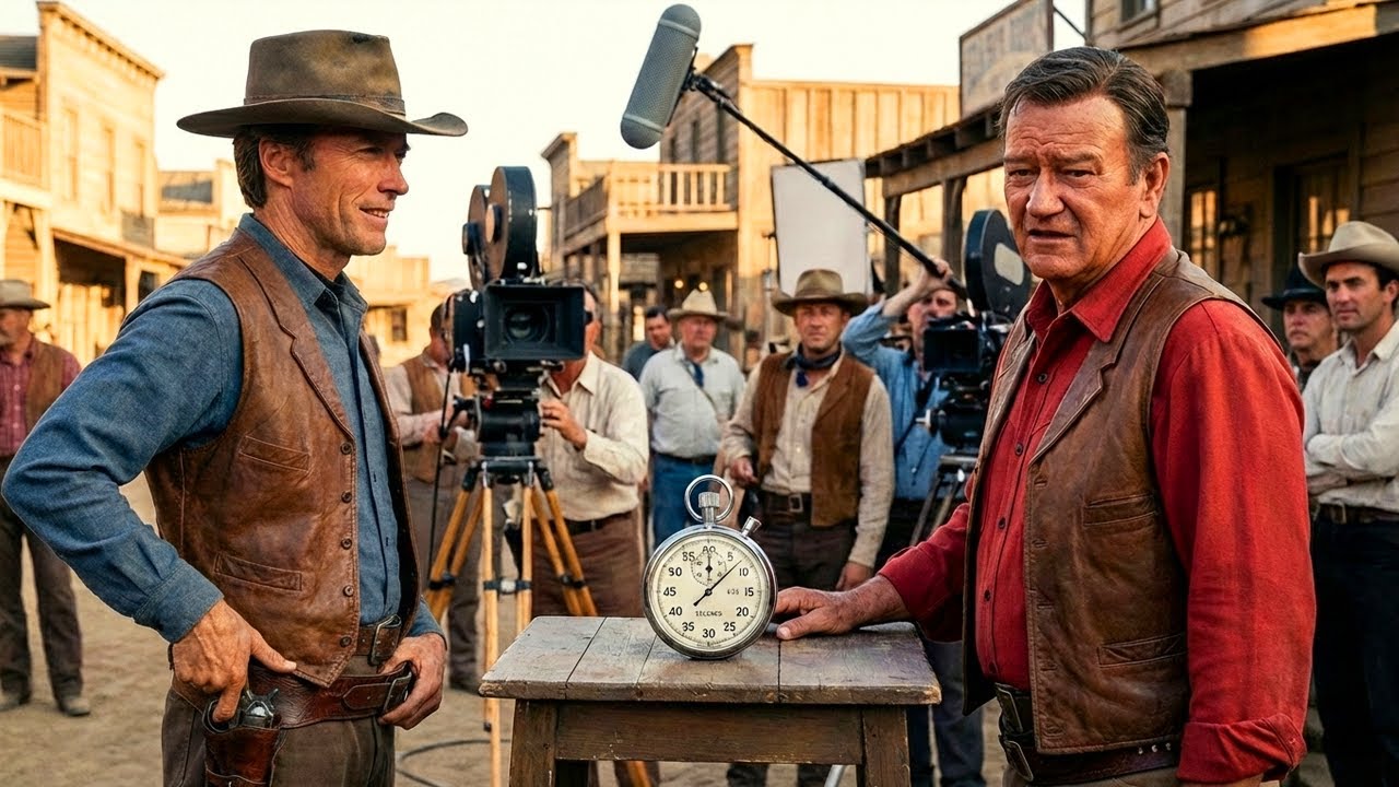 Clint Eastwood Drew His Gun in 0.20 Seconds—John Wayne's Reaction Made Movie HISTORY