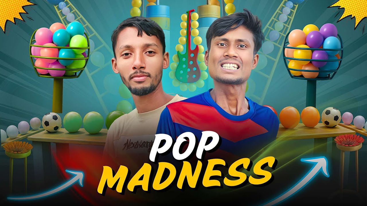 Pop Madness ⚠️ High-Stakes Balloon Obstacle Challenge You Must Watch |  CrazyChallenge