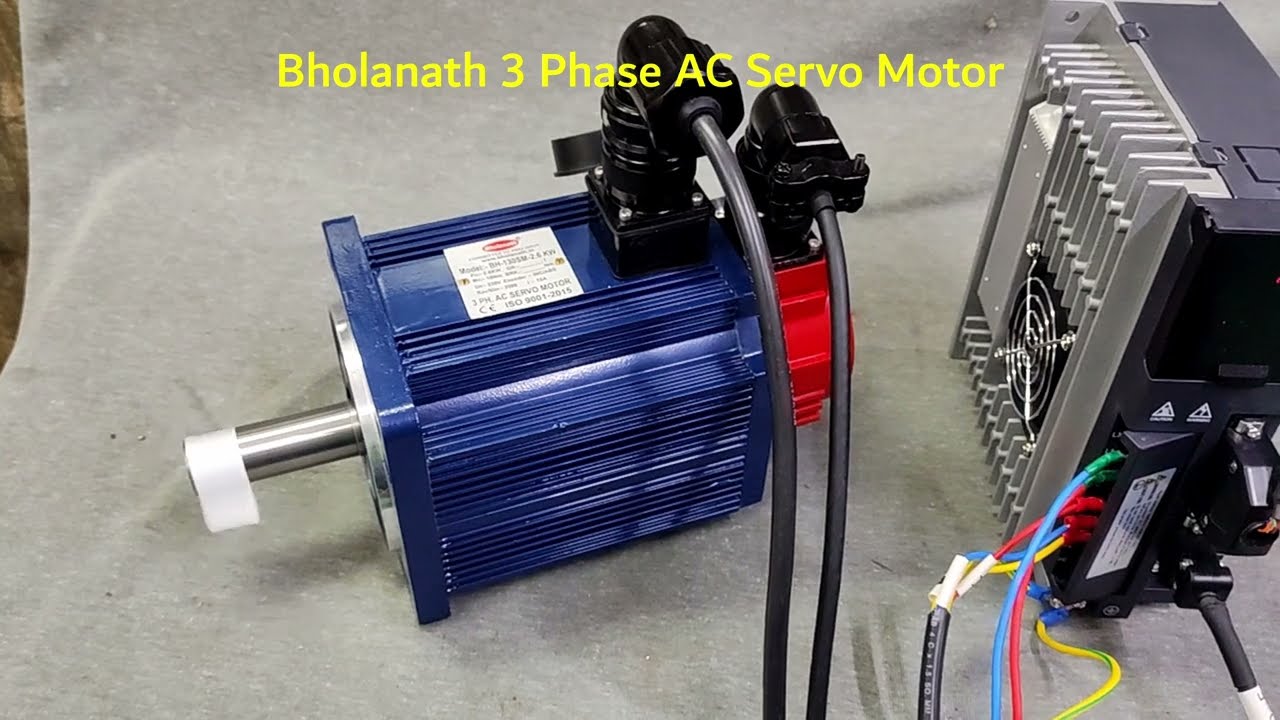 3 Phase AC Servo Motor | Absolute Encoder | Bholanath AC Servo Motor | 2.6KW | English