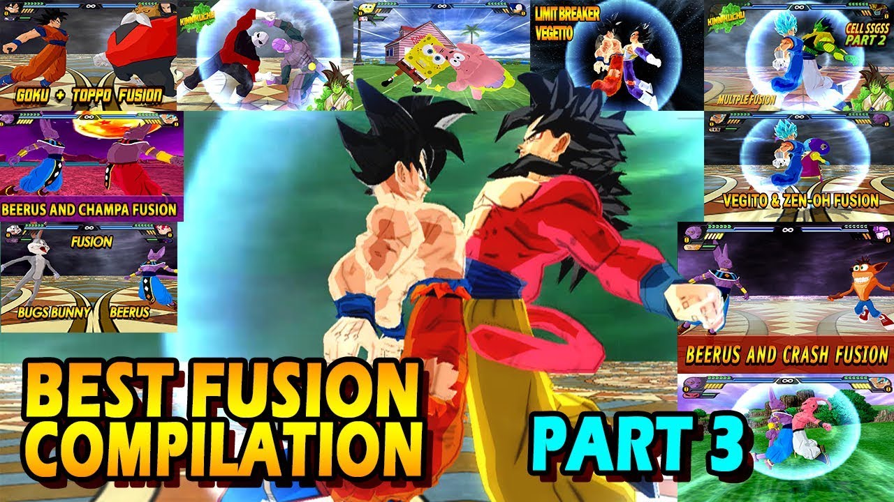 Dragon Ball Best Fusion Compilation ЧАСТЬ 3 | ЛУЧШИЕ DBZ FUSIONS 2017 ГОДА | DBZ Tenkaichi 3 (MOD)