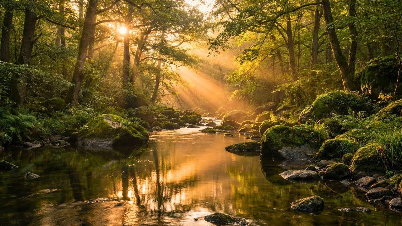 Pure Tranquility Stress Relief Medicine by a Misty River Dawn for Mind Ease 🌫️