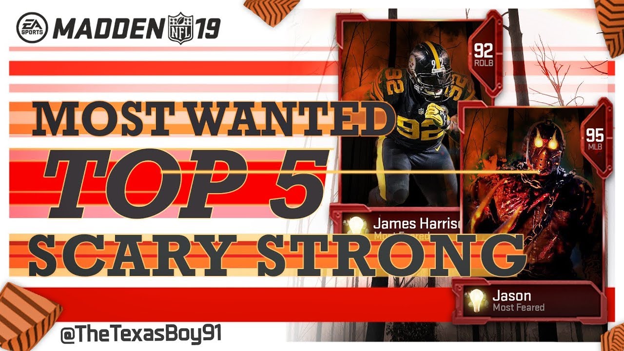 SCARY STRONG? | Texas Top 5 Predictions For Most Feared Scary Strong Cards | Madden 19 Ultimate Team
