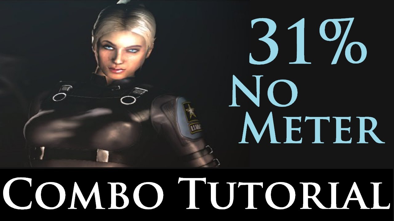 Mortal Kombat X - Combo Tutorial - Cassie Cage (31% No Meter) (Brawler)