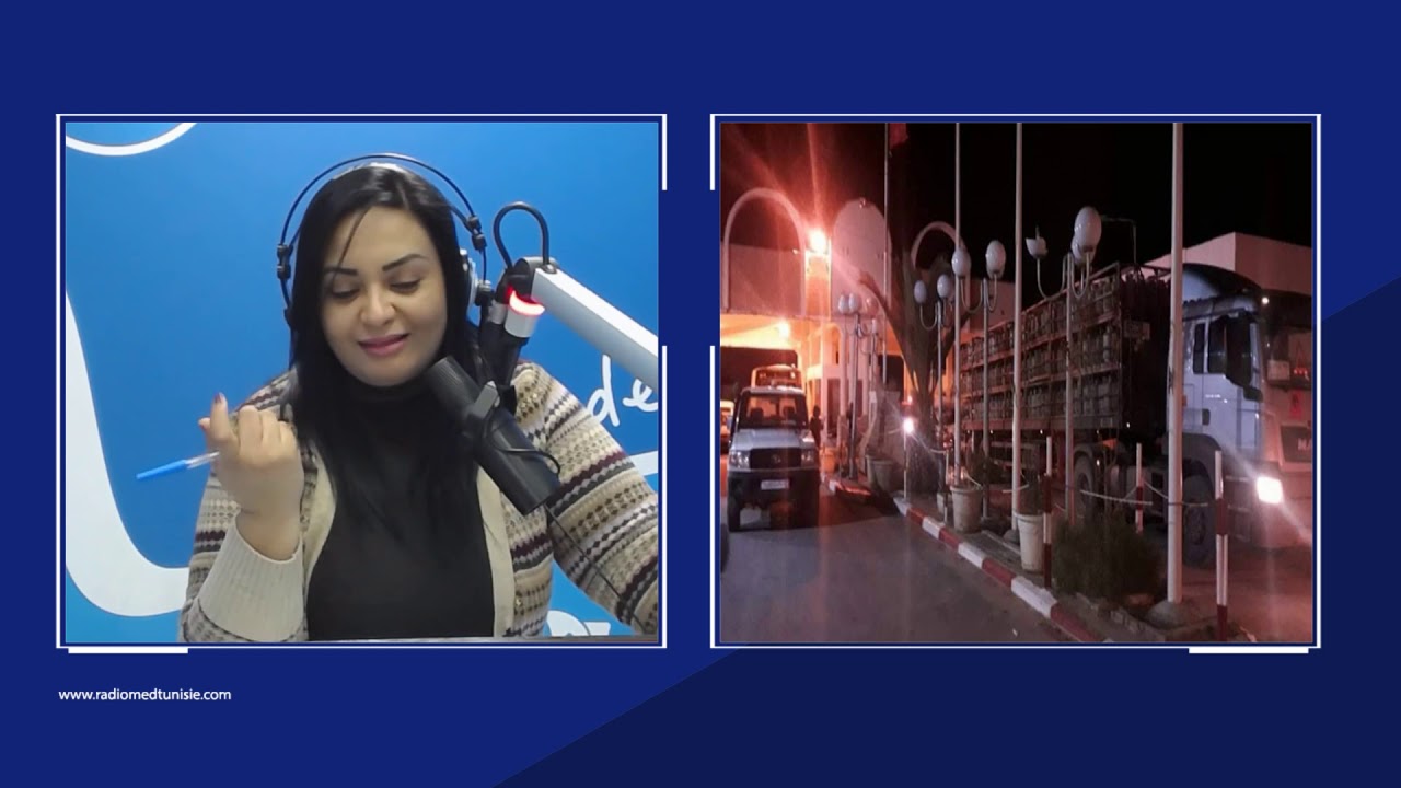تعزيزات امنية و عسكرية اثناء وصول شحنات قوارير الغاز المنزلي من الجزائر إلى القصرين