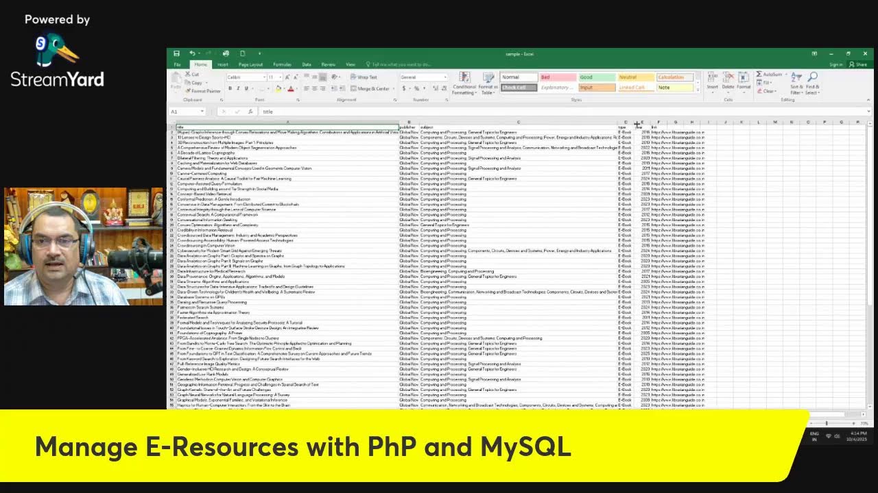 Управление электронными ресурсами с помощью PhP и MySQL