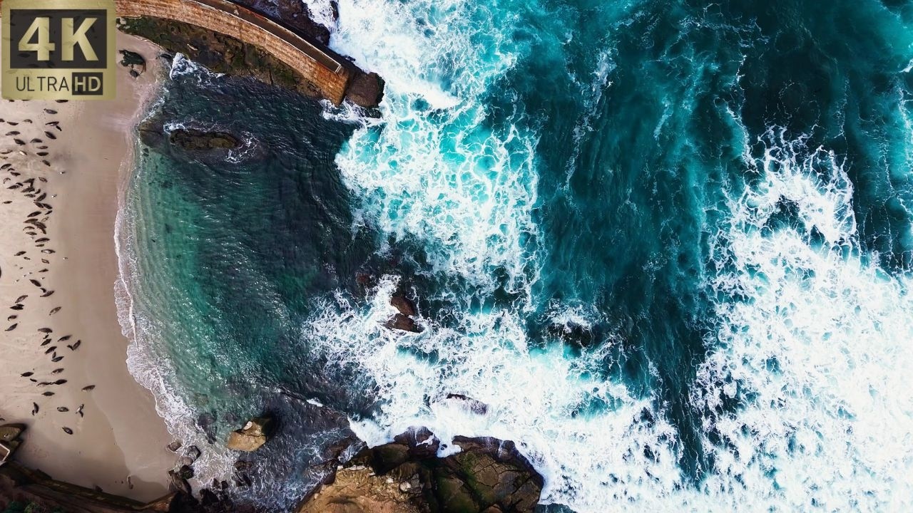 Ocean Waves Piano | Focus Background Music | Relax Your Brain & Body | 3 Hours