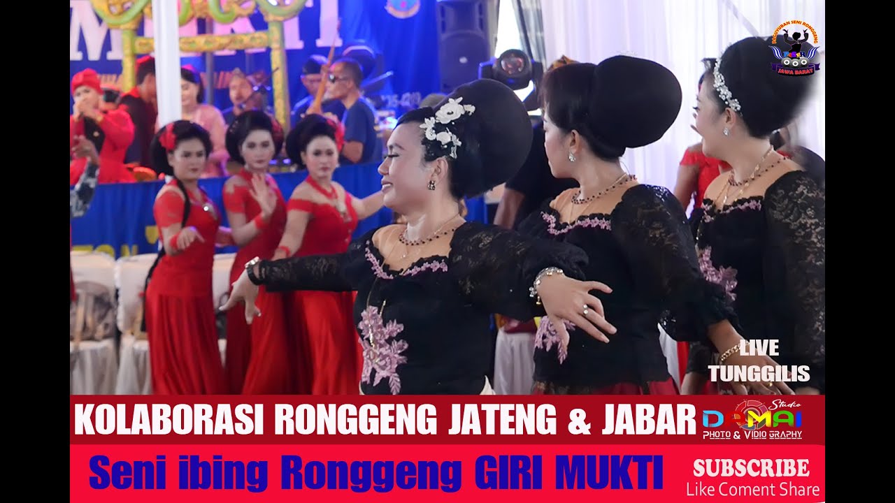 Ronggeng Pangandaran seni ibing GIRI MUKTI penari Jabar dan Jateng dalam 1 kalangan seni Indonesia