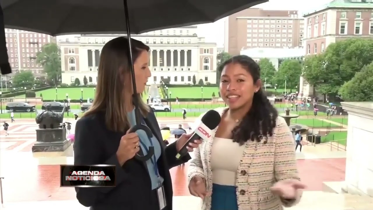 Estudiantes de Columbia reaccionan a encuentro con presidente Abinader