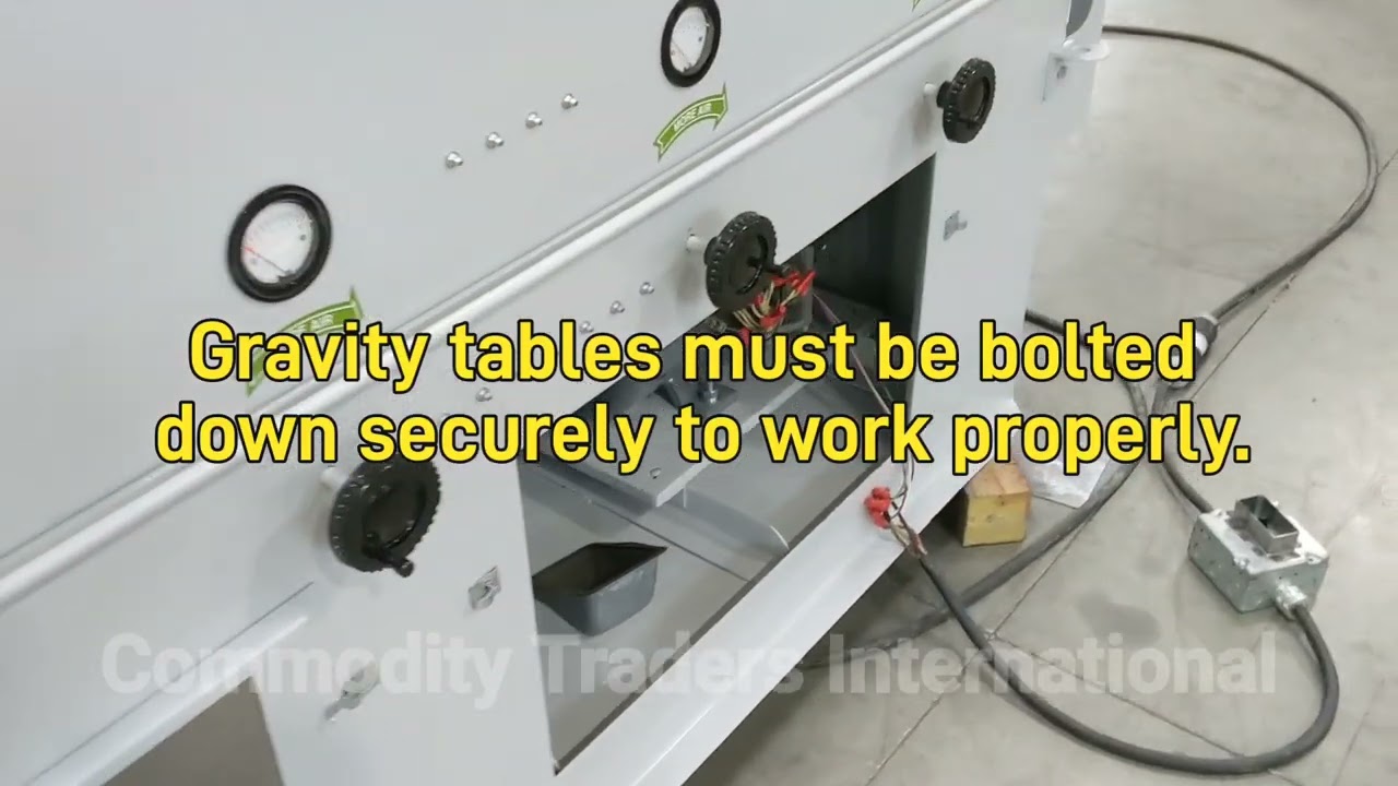 In-depth Look At Our Rebuilt Oliver Gravity Table Density Separators