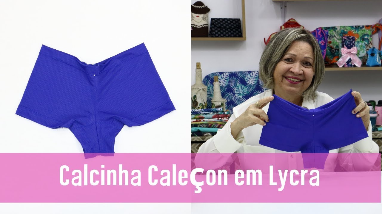 CALCINHA CALEÇON EM LYCRA -  COMO FAZER PASSO A PASSO - l