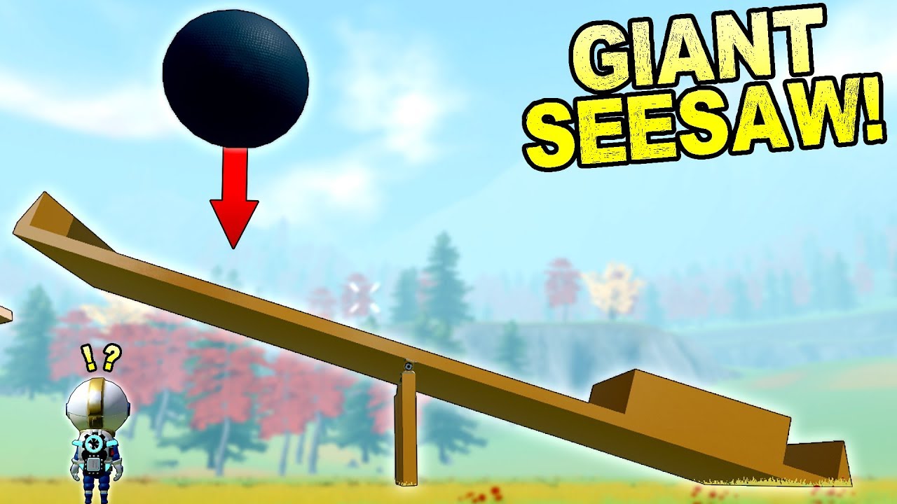 They Gave Me A Physics Sandbox, So I Built A Giant Seesaw! -  Robocraft X Experimental Gameplay