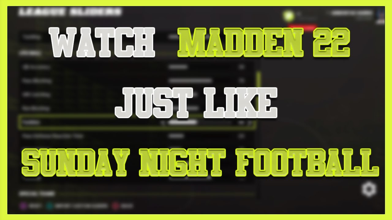 Best Madden 22 Next Gen Super Sim REALISTIC Franchise Settings | Best CPU vs CPU Franchise Settings