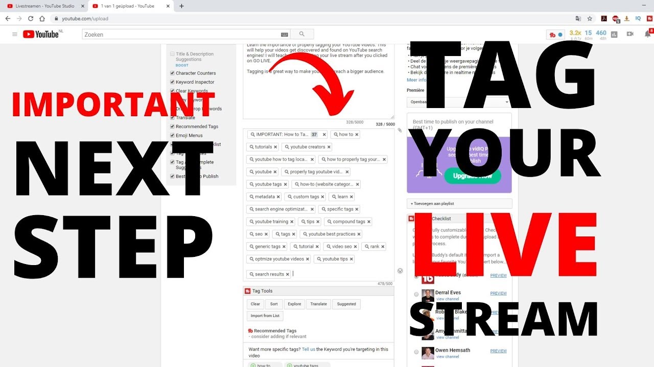IMPORTANT: How to Tag Your Live Stream