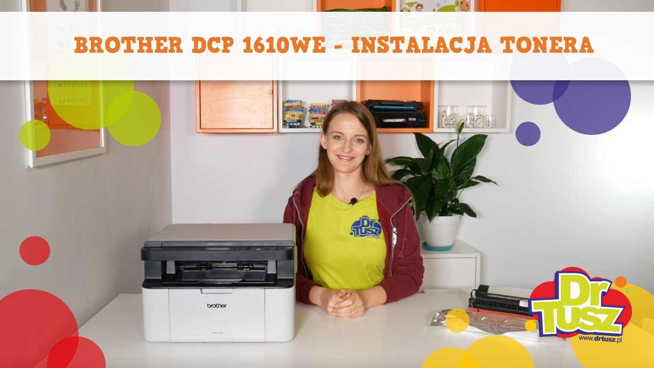 Drukarka Brother DCP-1610WE - jak wymienić toner? | DrTusz.pl