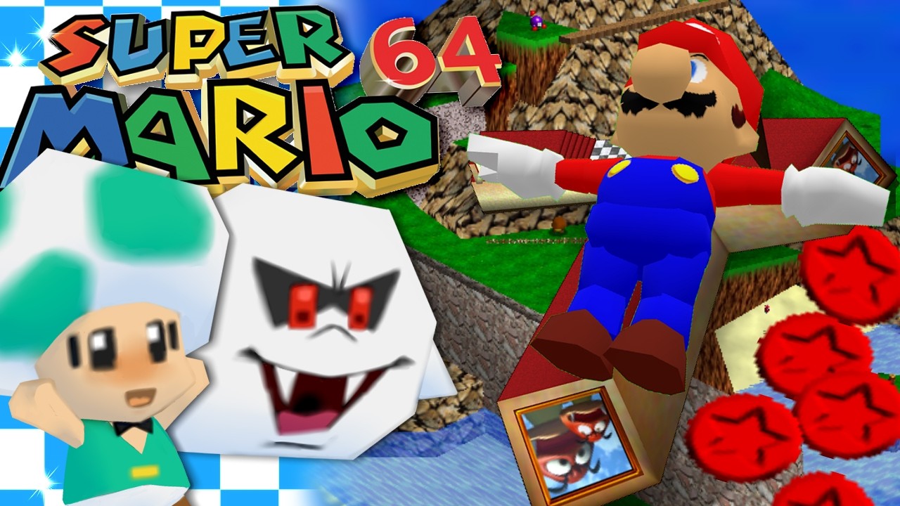 TOP 5 ITTY BITTY SECRETS THAT WILL BLOW YOUR MIND  | MARIO 64 SEMI-BLIND #4 [ VOD ]