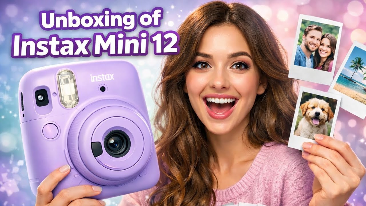 Unboxing the Fuji films Instax Mini 12 and how to use it step by step 📸u✨ #polaroidcamera #polaroid 