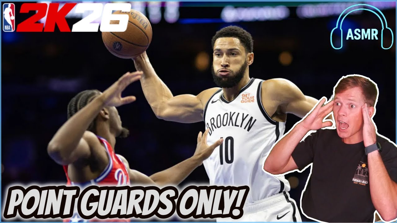 NBA 2K26 ASMR | Fantasy Draft, But I Can Only Draft PGs - Eating Pasta & Whispering