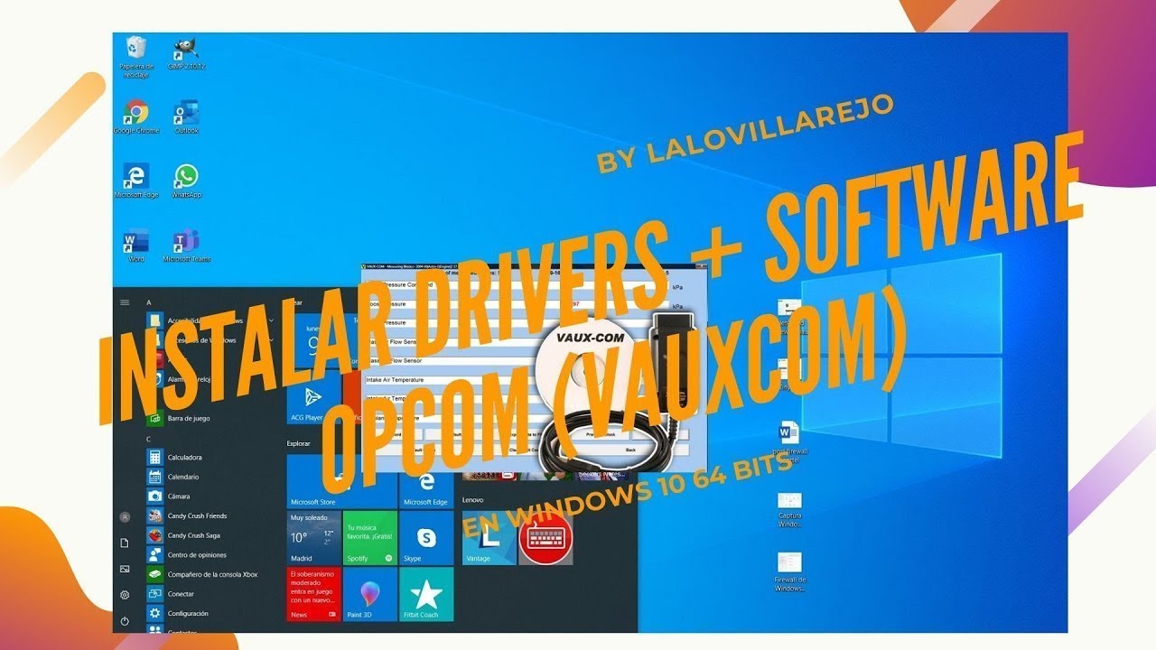 Opcom HQ versión 2020 Win10 - 11 64 bits