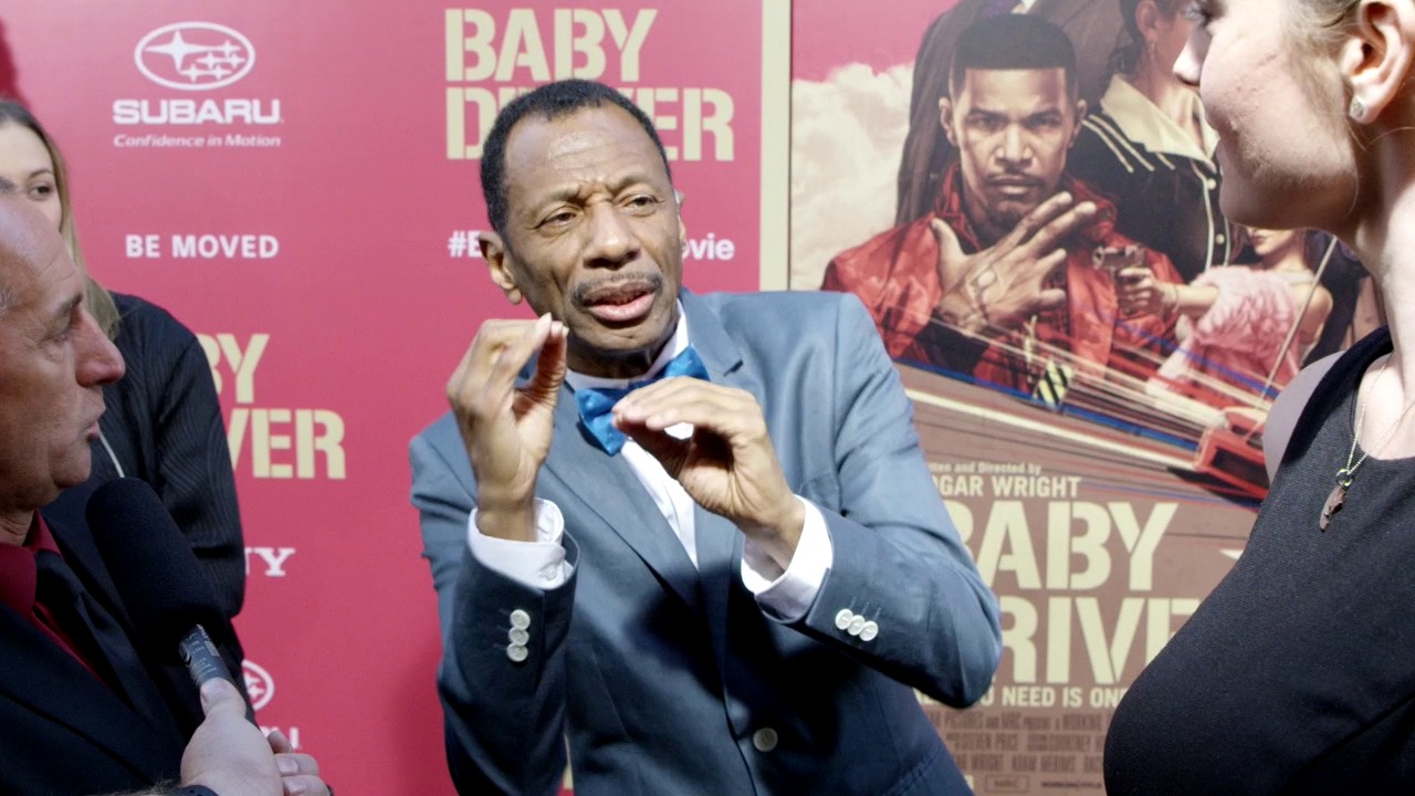 CJ Jones at the LA premiere of Baby Driver