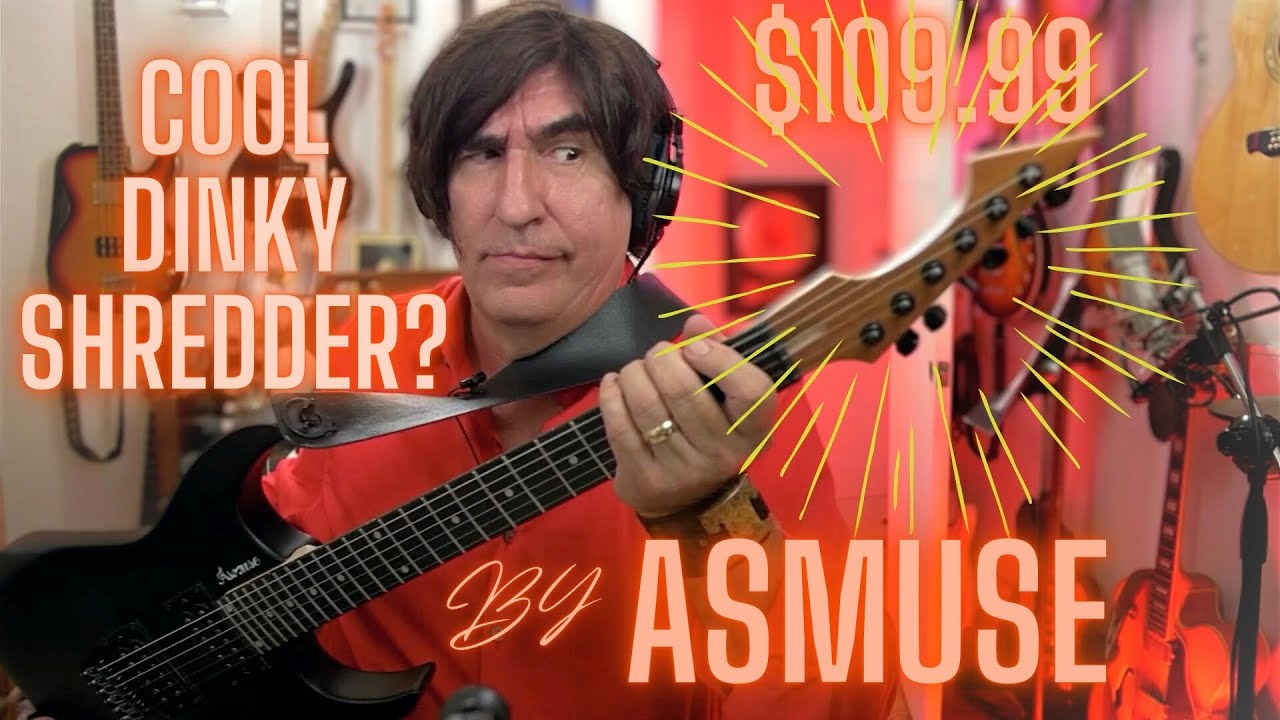 Dinky Style SUPER AFFORDABLE Shred Guitar by ASMUSE -  Review Pt 1