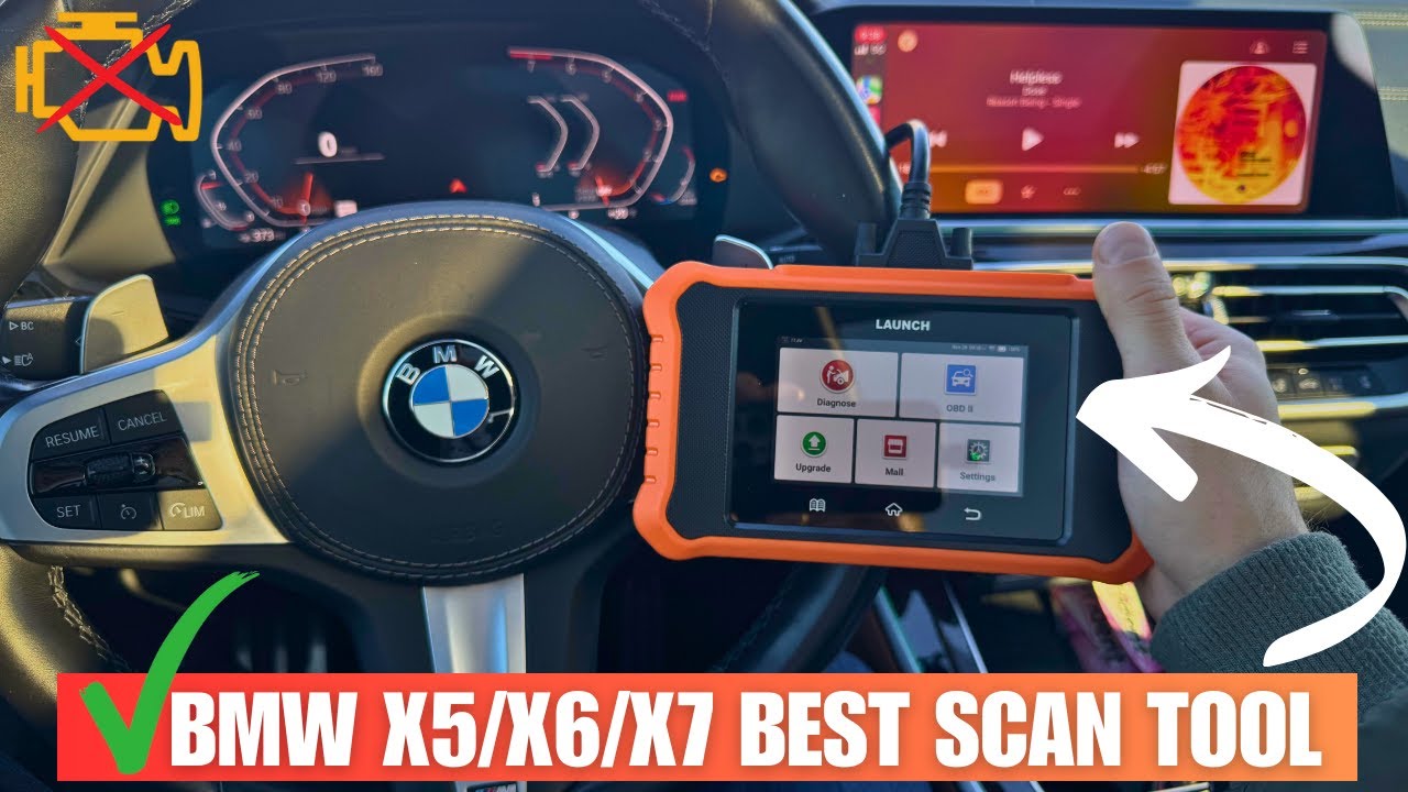 BMW X5/X6/X7 G-Series CHECK ENGINE Scan And Reset | Launch Creader Elite 2.0