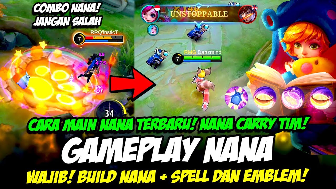 CARA MAIN NANA TERBARU ❗ BUILD NANA TERSAKIT + TUTORIAL NANA ❗ GAMEPLAY NANA ❗ NANA MOBILE LEGENDS