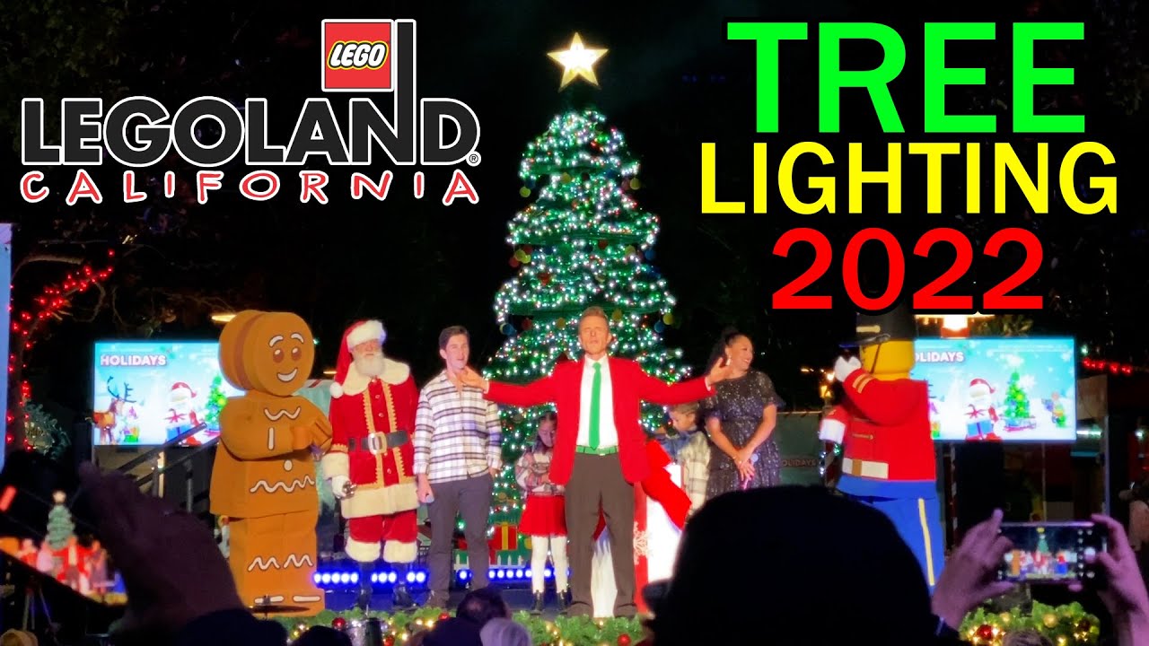 Церемония зажжения ёлки ​​в LEGOLAND California с Тамерой Моури и Джошем Пеком — Праздники 2022 года