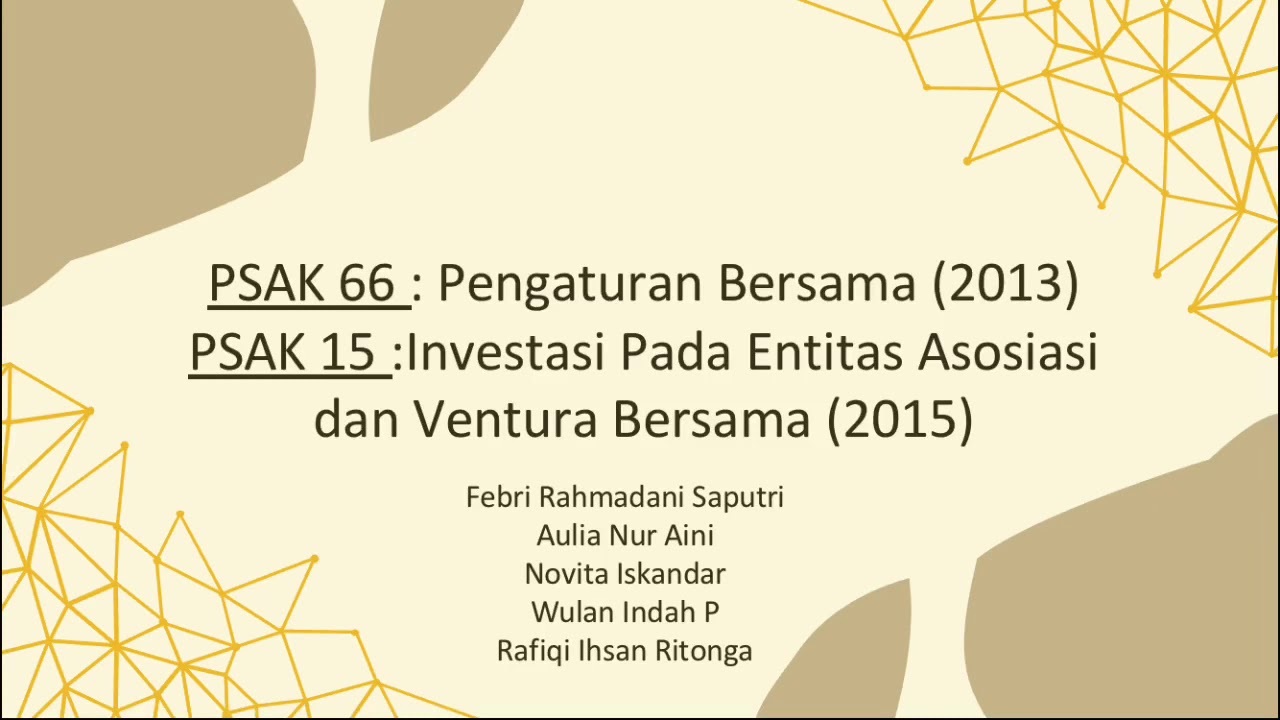 Kelompok ATK PSAK 66 & 15