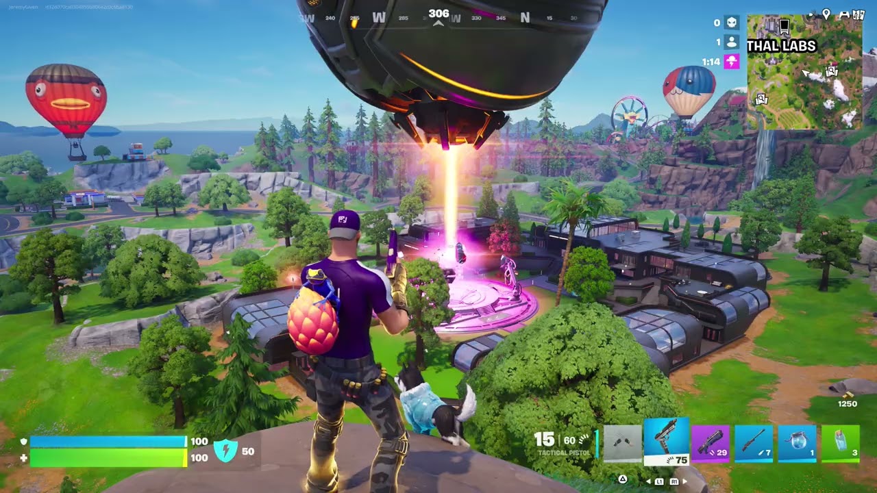 Fortnite Dark Voyager Firing At The Zero Point Live Event