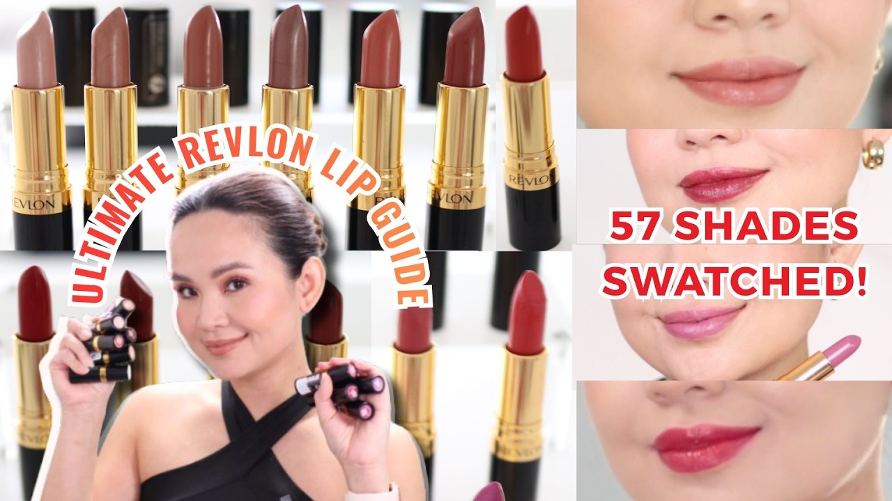 Свотчи помады Revlon Super Lustrous | Все оттенки, которые вам нужно увидеть | Стоимость $400!!!!