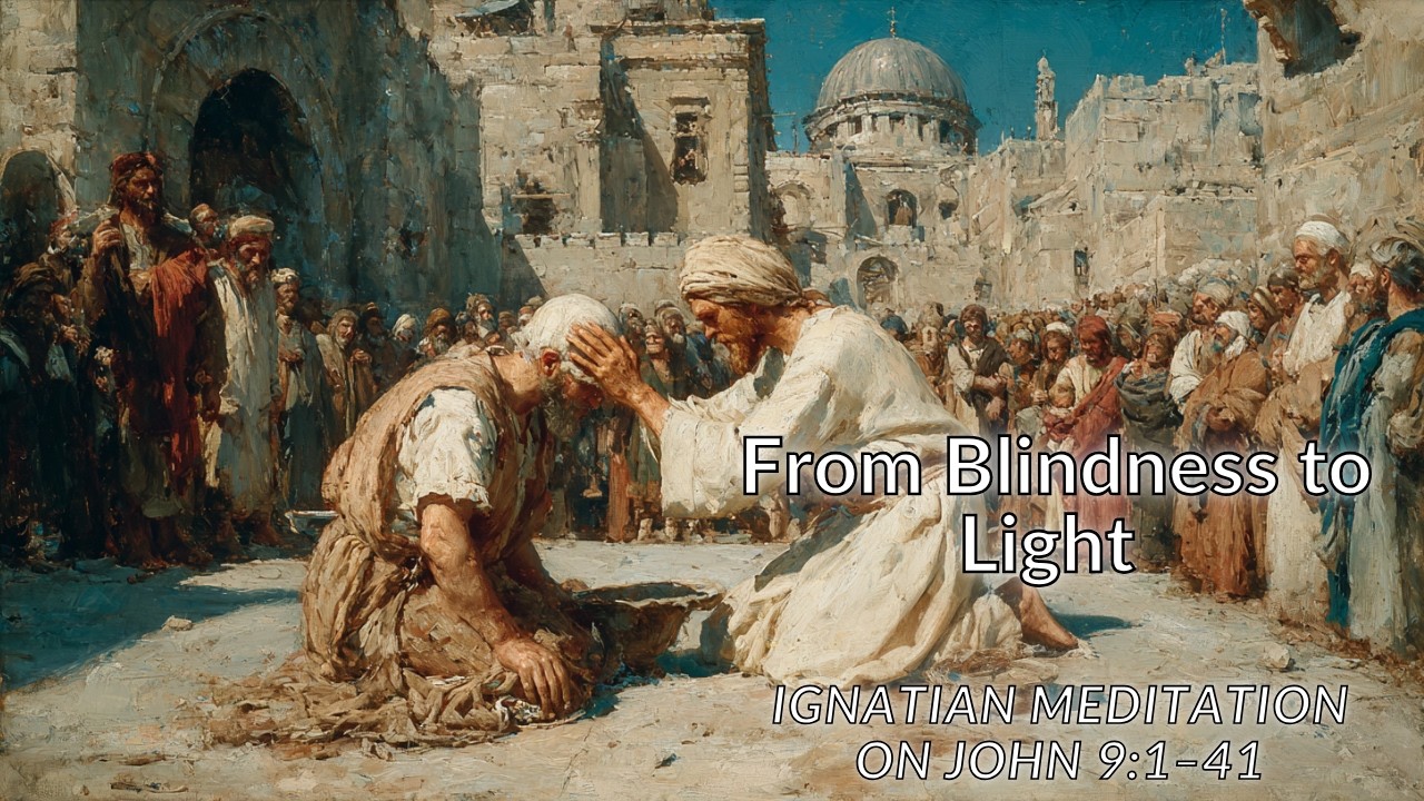 🙏✨ From Blindness to Light Ignatian Meditation on John 9:1–41 ✨🙏