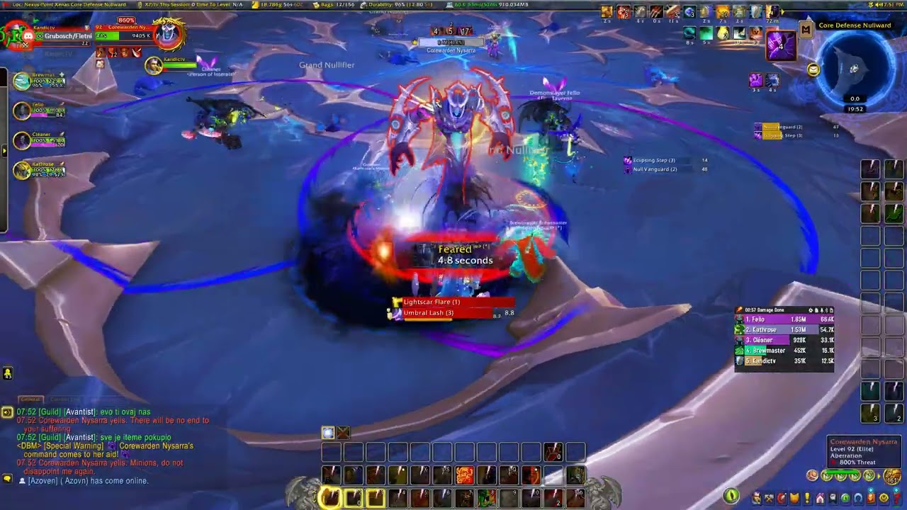 Protection Warrior - Tanking Nexus Point Xenas - Looted Finger