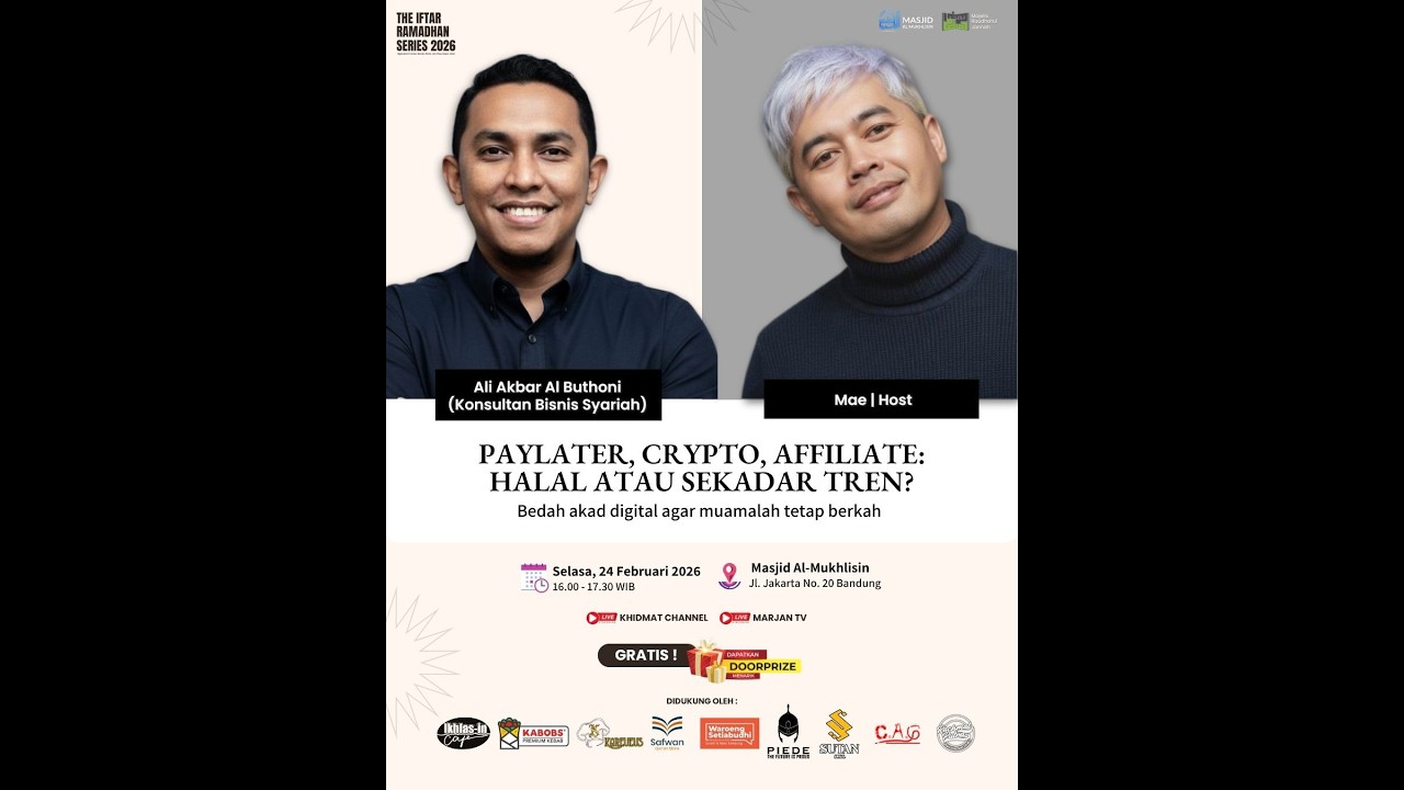 “Paylater, Crypto, Affiliate: Halal atau Sekadar Tren?” | Ali Akbar Al Buthoni