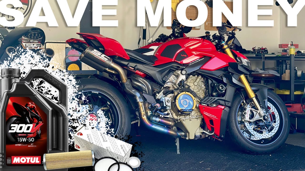 STEP-BY-STEP DUCATI V4S OIL & FILTER CHANGE