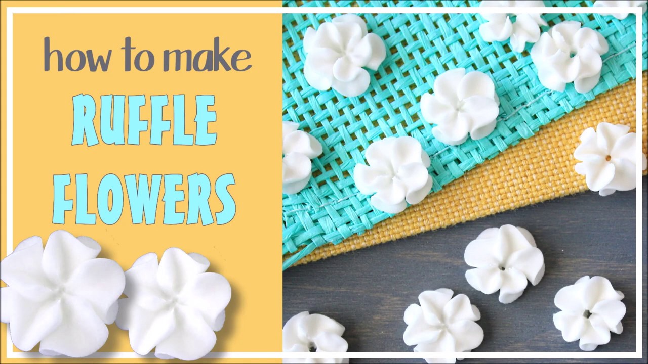 How to Pipe Ruffle Flowers with Royal Icing
