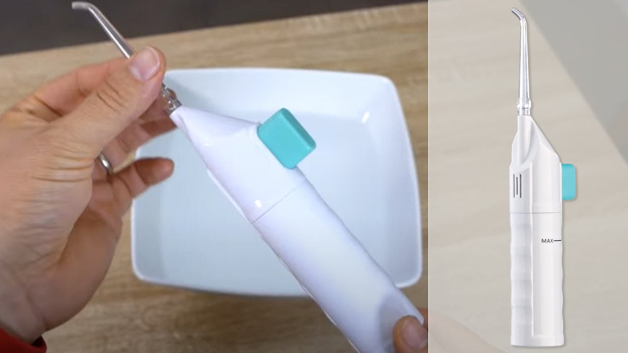 Comment utiliser un hydropulseur manuel pour les soins dentaires ? (sans &eacute;lectricit&eacute;) [PEARLTV.FR]
