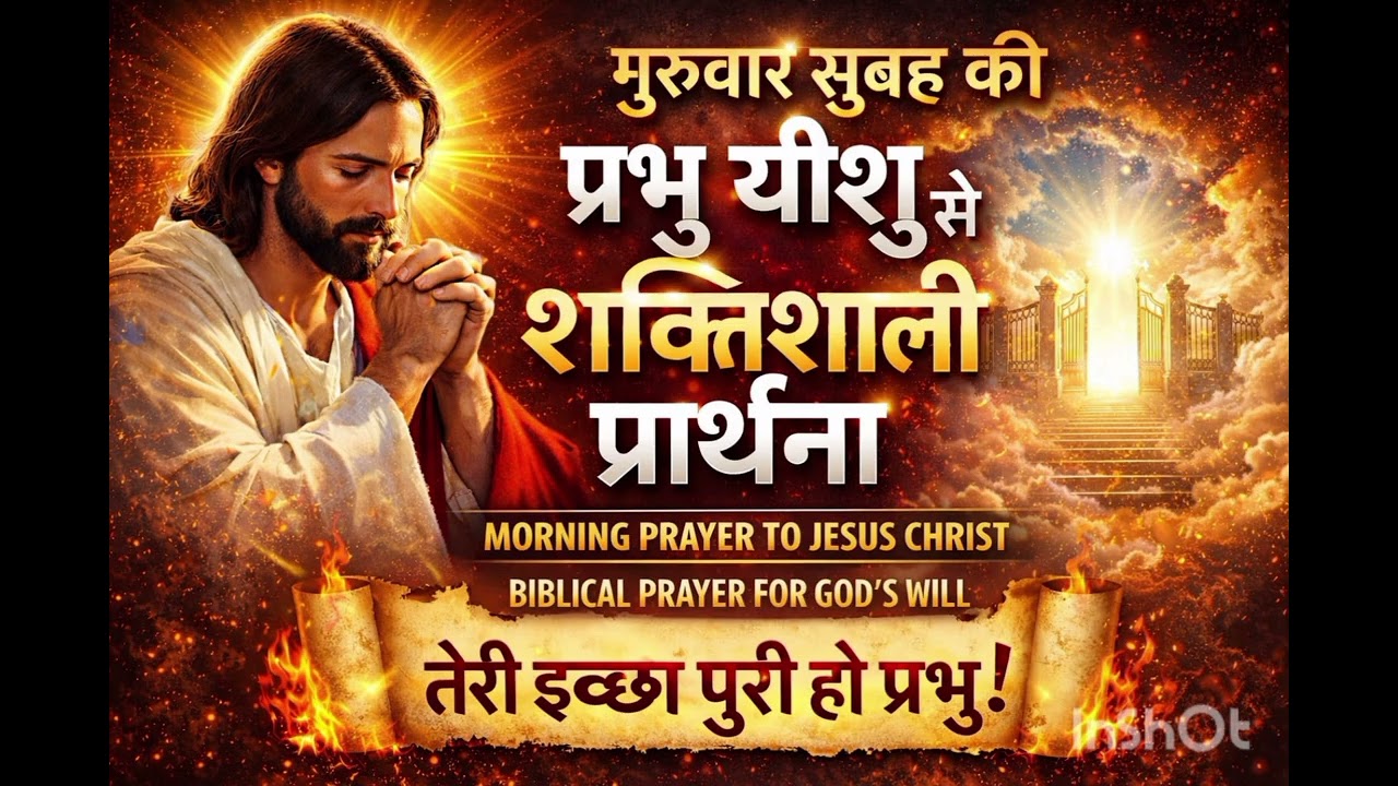 गुरुवार सुबह प्रभु यीशु के नाम में सामर्थी प्रार्थना 🙏🙏