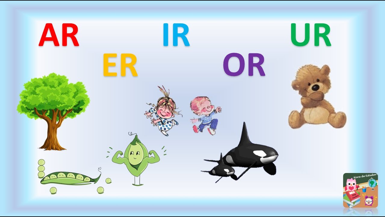 AR - ER - IR - OR - UR (parte 01) |Sílabas complexas | Vogais + R | Hora  de Estudar