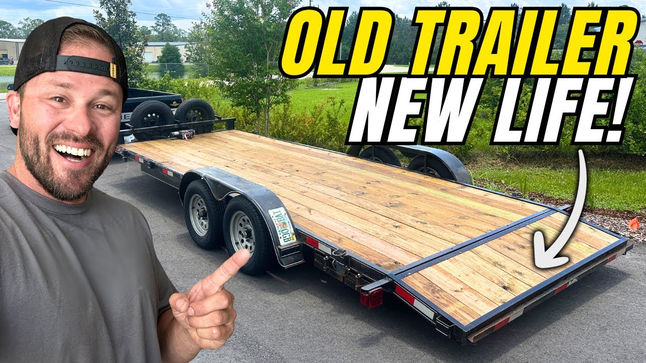 Rebuilding My Old Car Hauler! New Deck, Bearings, Tires & More