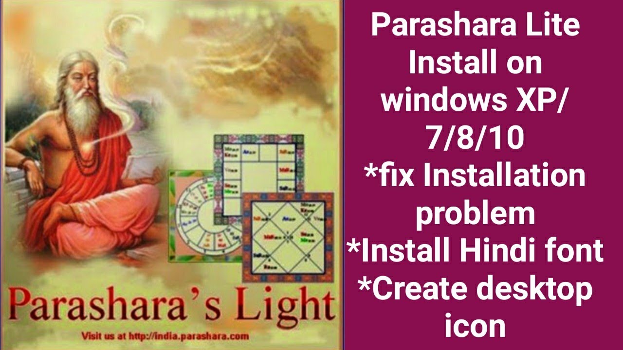 Parashar light fix all problem installation Hindi font and desktop icon
