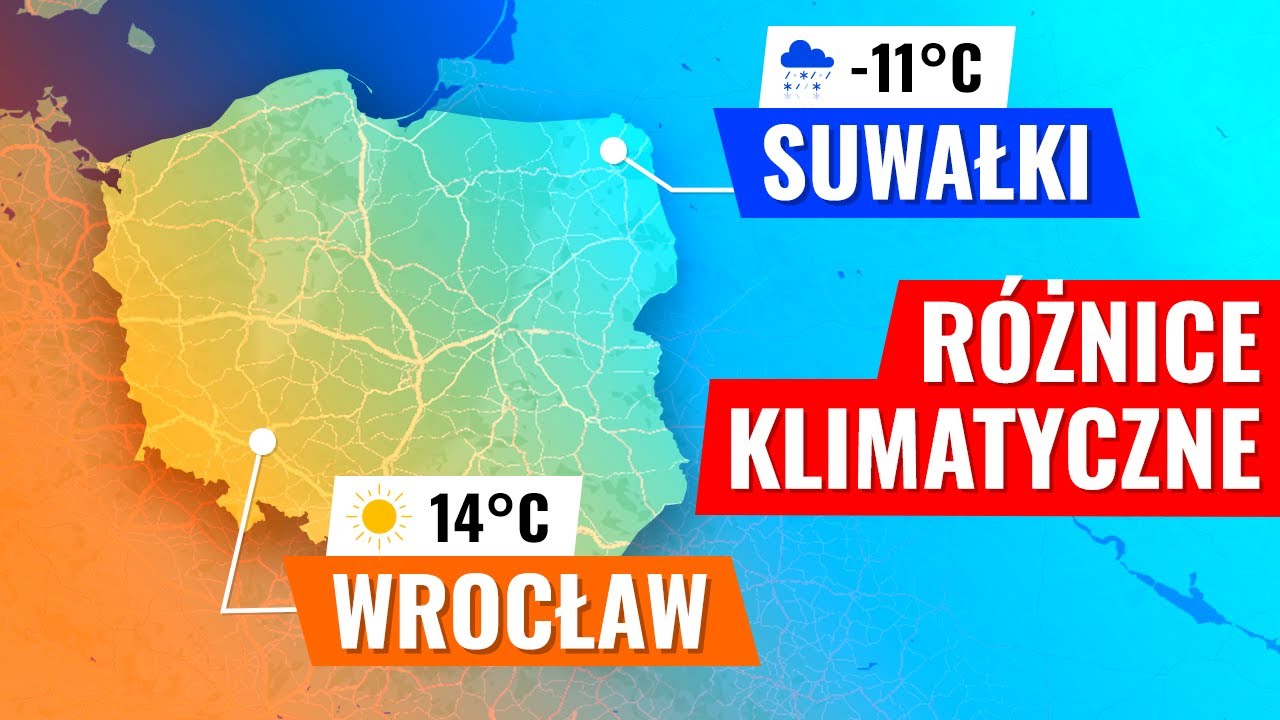 Jak bardzo POLSKA różni się KLIMATYCZNIE?