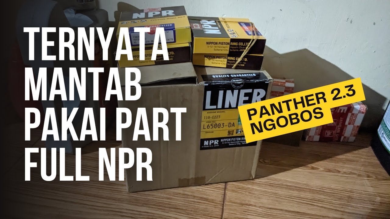 Pakai liner dan ring seher NPR ,ternyata hasilnya bagus...sudah tidak ngobos lagi