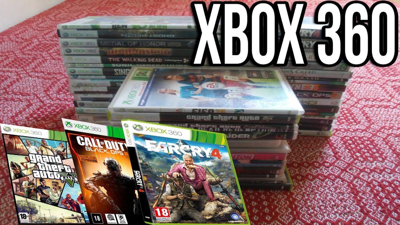 MOSTRANDO MEUS JOGOS DO XBOX 360