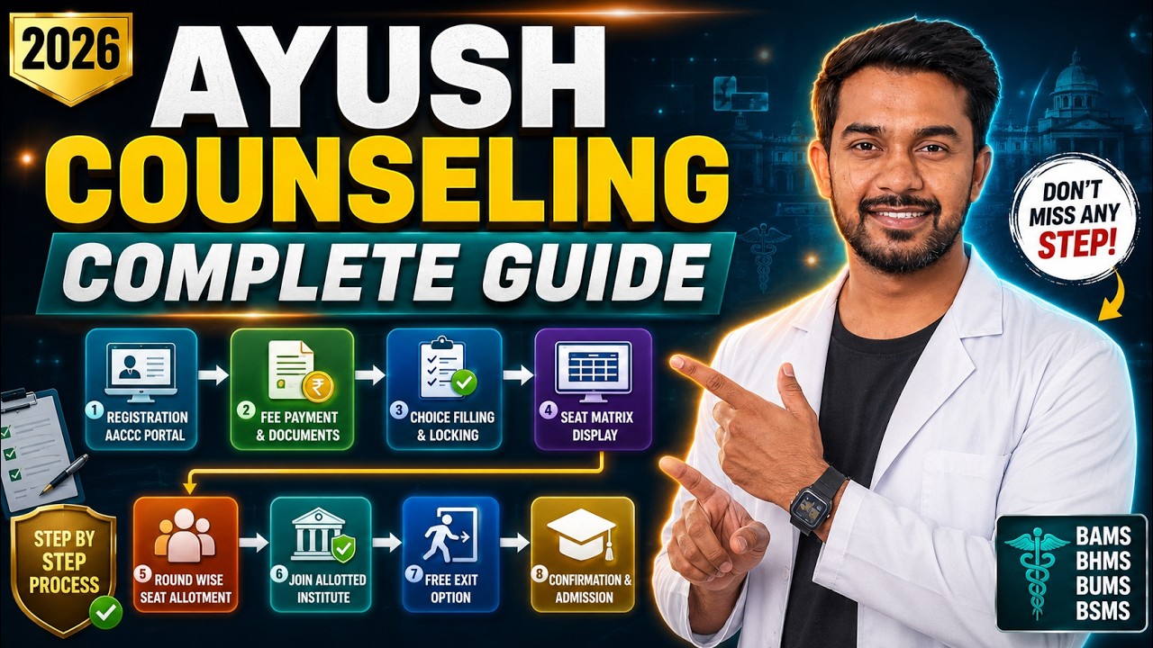 AYUSH COUNSELING COMPLETE GUIDE | AACCC AIQ | CHALK TALK | BAMS