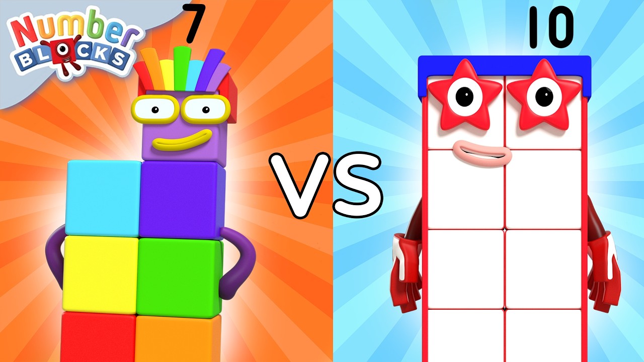 Team Game Tournaments with the Blocks | Learn to Count for Kids | Number Cartoon | Numberblocks