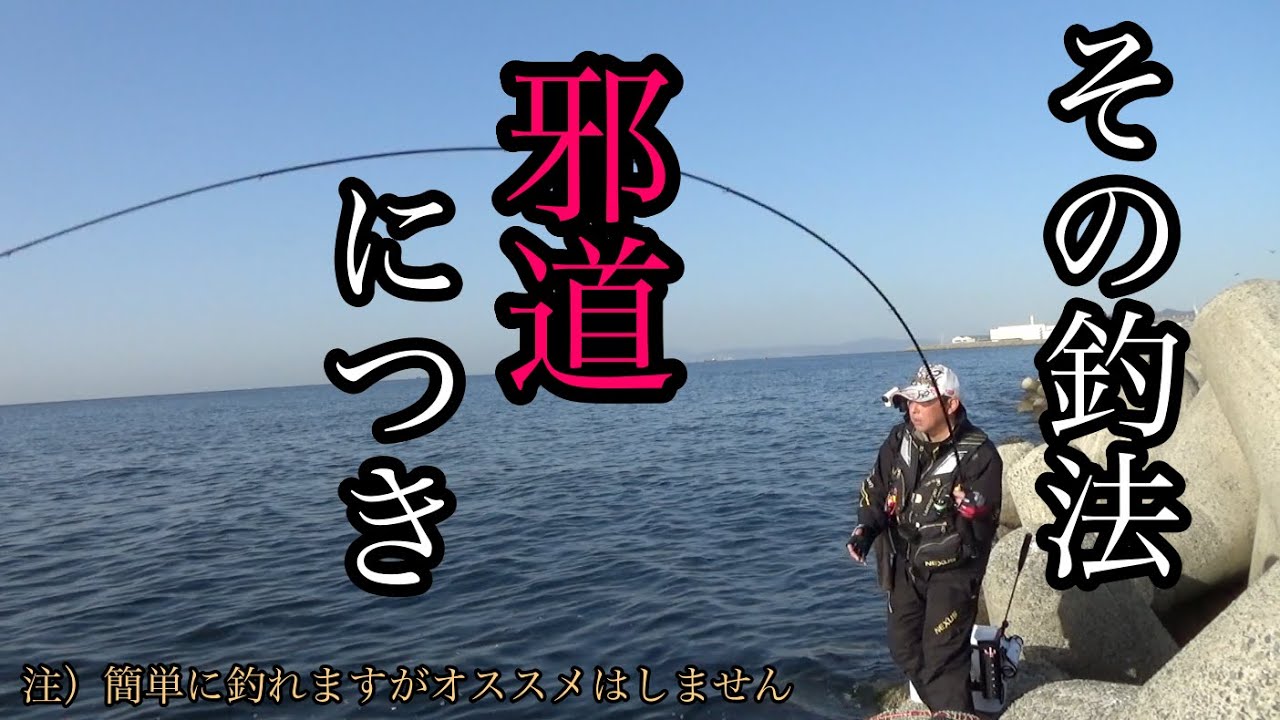 [取扱注意!] 底チヌに効果絶大な変形全遊動釣法! [フカセ釣り] [ノッコミ神戸沖堤]
