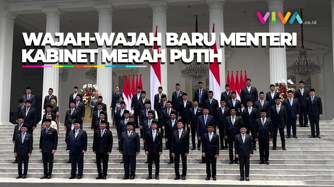 [FULL] Susunan Menteri Kabinet Merah Putih Prabowo-Gibran